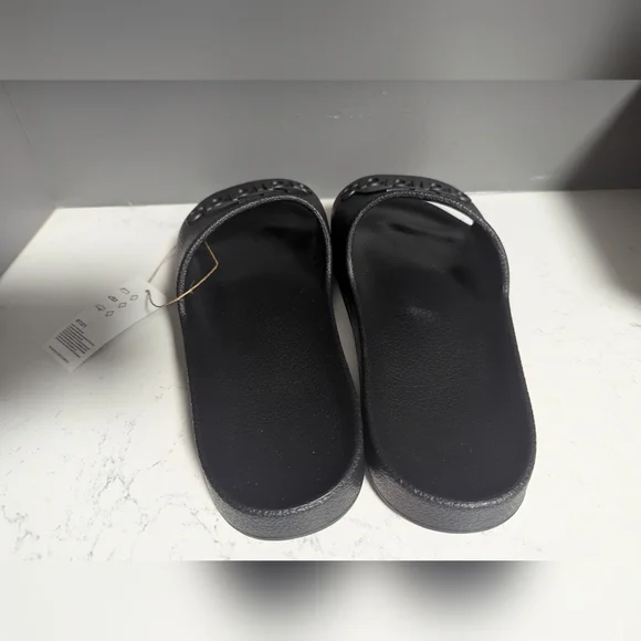 Adidas Black Slides with Logo, Size 11 - Picture 5 of 6